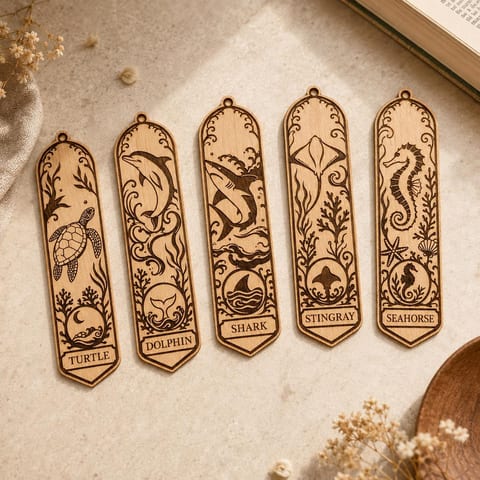 Animal Bookmark SVG Bundle for Laser Engraving