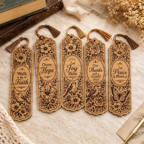 Bible Verse Bookmark SVG Bundle for Laser Engraving