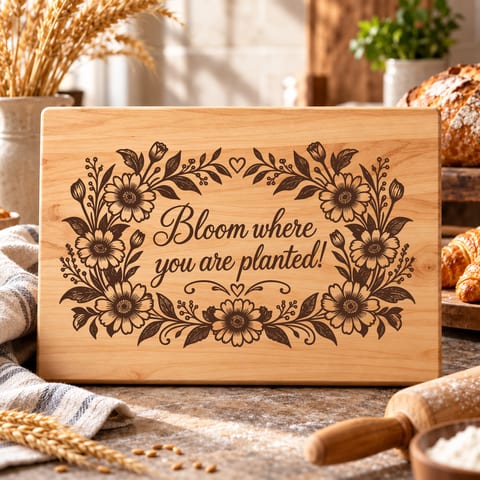 Cottagecore wildflower wreath SVG with delicate floral design