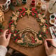 Nativity Scene Wreath SVG