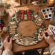 Christmas Village Wreath SVG