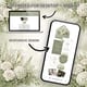 Wedding Website Template Sage Green Ivory Digital Invitation