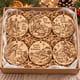 Six unpainted nativity Christmas carol ornaments in a gift box